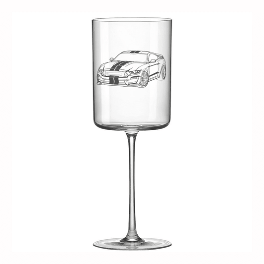 Ford Shelby Mustang Wine Glass Selection | Giftware Engraved