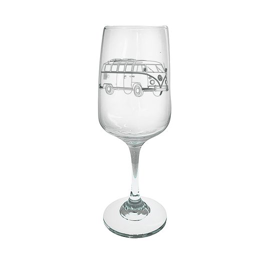VW Campervan Wine Glass Selection | Giftware Engraved