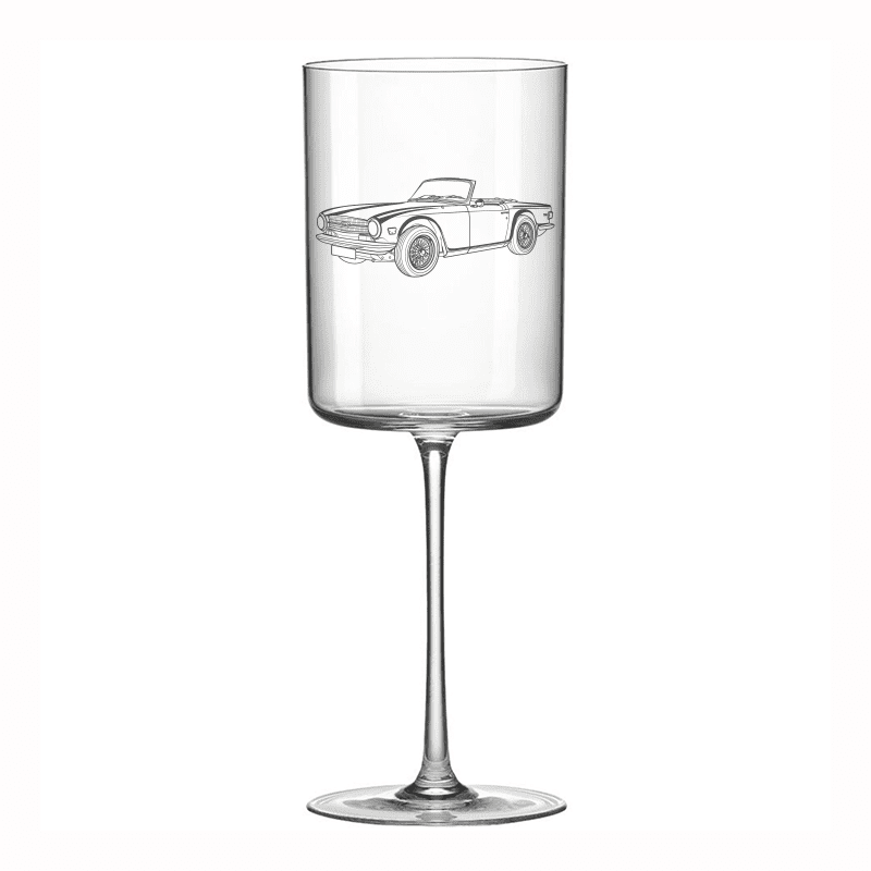 Triumph TR6 Car Wine Glass Selection | Giftware Engraved