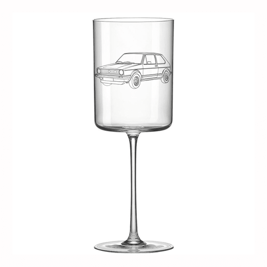 VW Golf Mk 1 Wine Glass Selection | Giftware Engraved