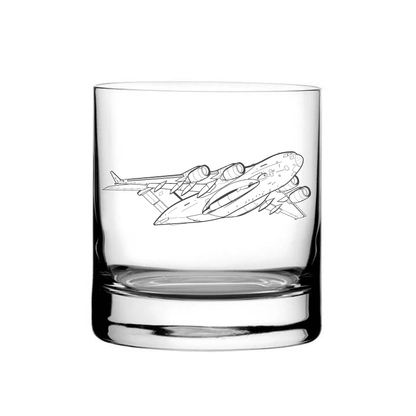Illustration of C17 Globemaster Aircraft Tumbler Glass | Giftware Engraved