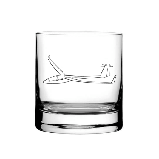 Illustration of Ash 25 Glider Tumbler Glass | Giftware Engraved