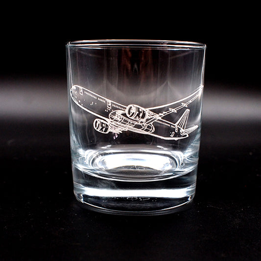 Boeing 787 Dreamliner Aircraft Tumbler Glass | Giftware Engraved