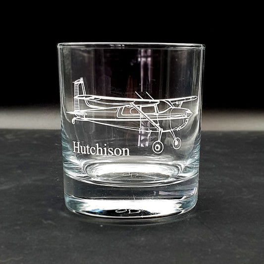 Cessna 180 Aircraft Tumbler Glass | Giftware Engraved