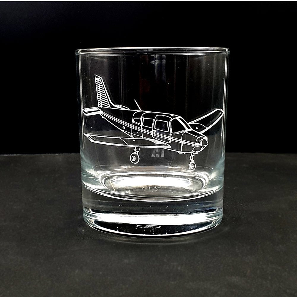 Piper PA28 Aircraft Tumbler Glass | Giftware Engraved
