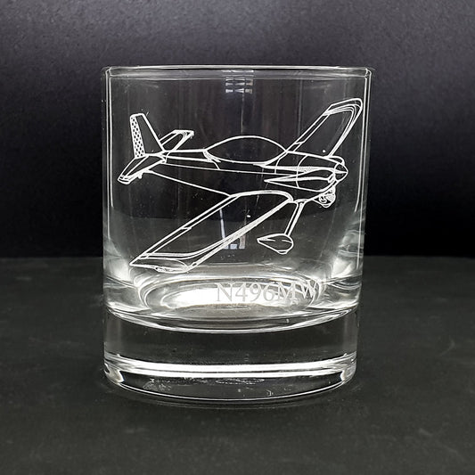 American RV Vans Aircraft Tumbler Glass | Giftware Engraved
