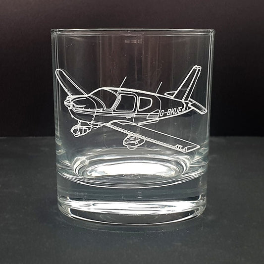 Socata TB9 Aircraft Tumbler Glass | Giftware Engraved