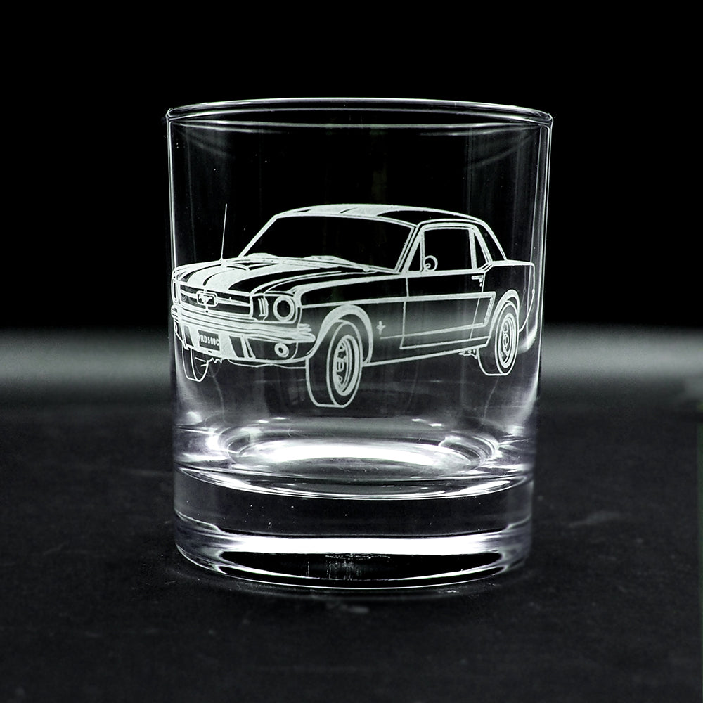 Bespoke Artwork of Mustang Coupe on Classic Tumbler | Giftware Engraved