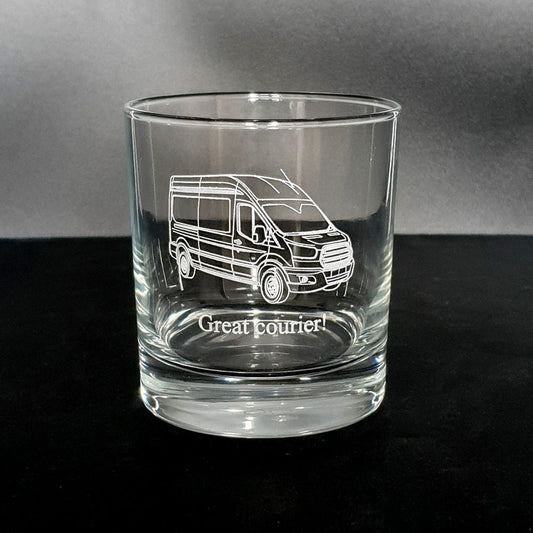 Transit Van Tumbler Glass | Giftware Engraved