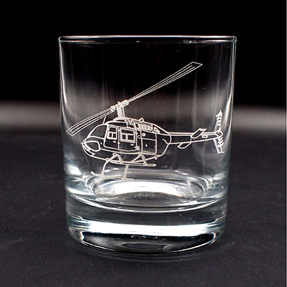 Bell 206 Jet Ranger Helicopter Tumbler Glass | Giftware Engraved