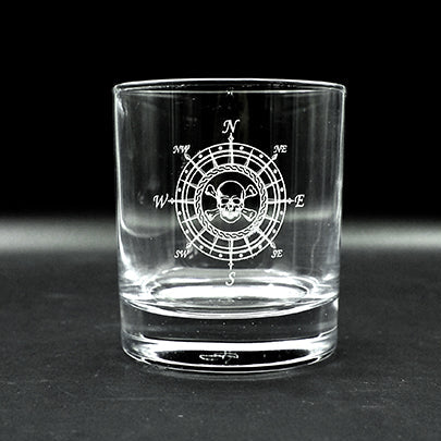 Our Skull Compass Artwork Engraved on Classic Tumbler | Giftware Engraved