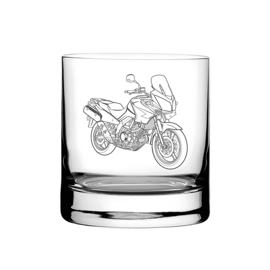 SUZ V-Strom 650 Motorcycle Tumbler Glass Selection | Giftware Engraved
