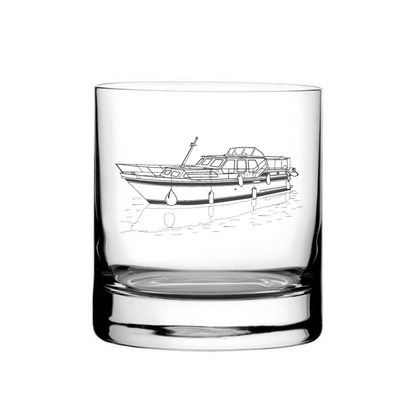 Illustration of Stevens 1140 Canal Yacht Tumbler Glass | Giftware Engraved
