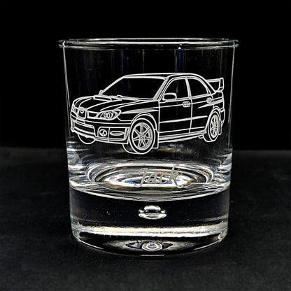 Suba Impreza engraved on Floating Bubble Base Tumbler | Giftware Engraved