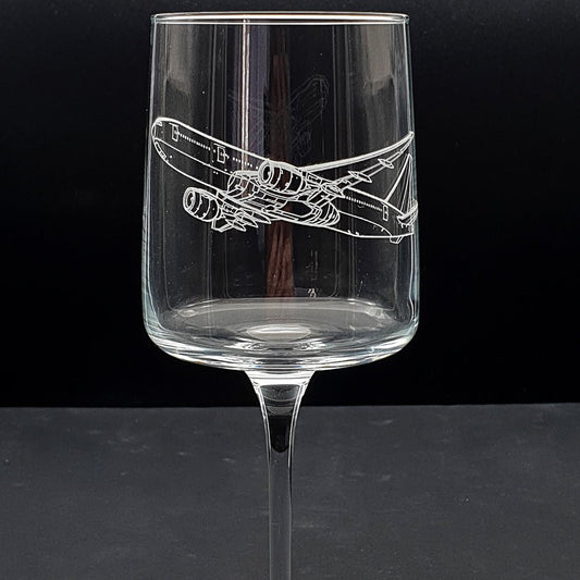 Boeing 777 Aircraft Wine Glass Selection | Giftware Engraved