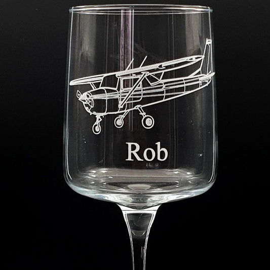 Cessna 152 Aircraft Wine Glass Selection | Giftware Engraved