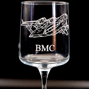 C17 Globemaster Aircraft Wine Glass Selection | Giftware Engraved