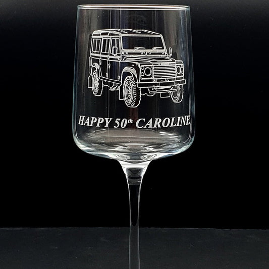 Land Rover Wine Glass Selection | Giftware Engraved