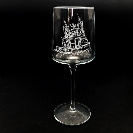 Fishing Yacht Wine Glass Selection | Giftware Engraved