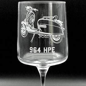 Lambretta Scooter Wine Glass Selection | Giftware Engraved
