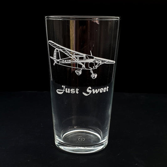 Cessna 120 Aircraft Beer Glass | Giftware Engraved