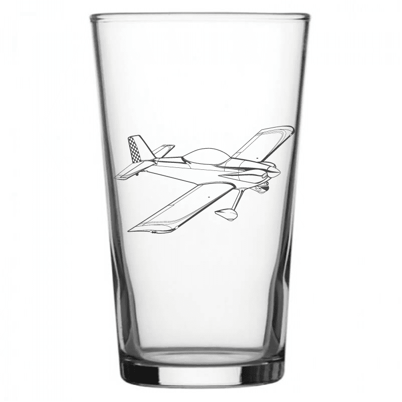 American RV Vans AIrcraft Beer Glass | Giftware Engraved