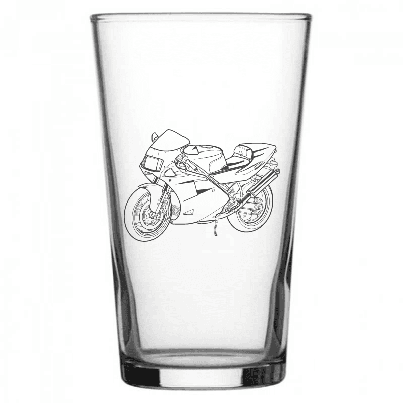 DUC 888 Motorcycle Beer Glass | Giftware Engraved