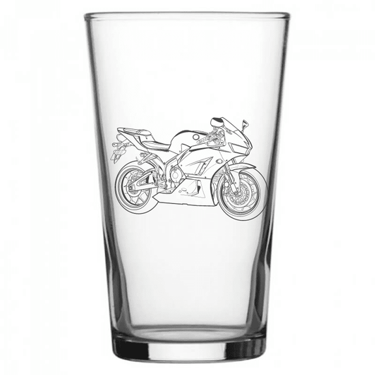 HON Fireblade Motorcycle Beer Glass | Giftware Engraved