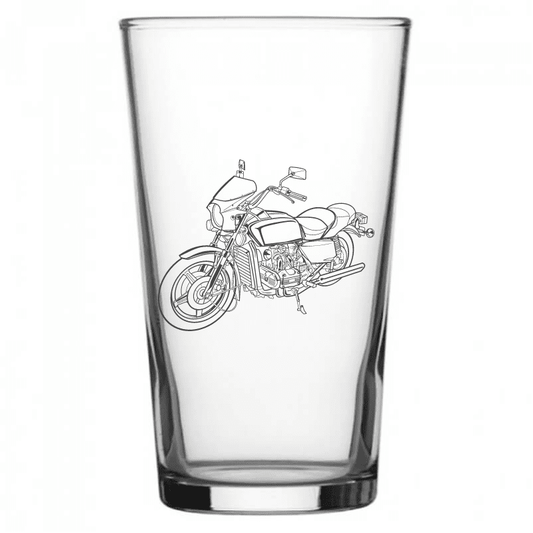 HON Goldwing Motorcycle Beer Glass | Giftware Engraved