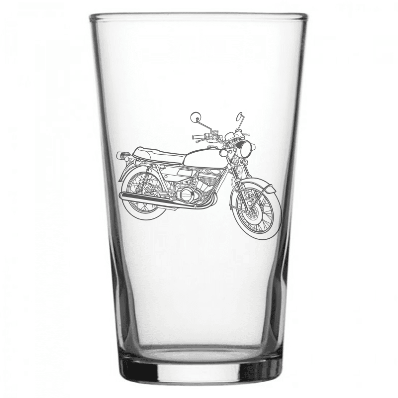 Copy of Suzuki GT250 Motorcycle Beer Glass | Giftware Engraved