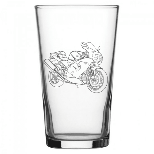 APR RSV Mille Motorcycle Beer Glass | Giftware Engraved