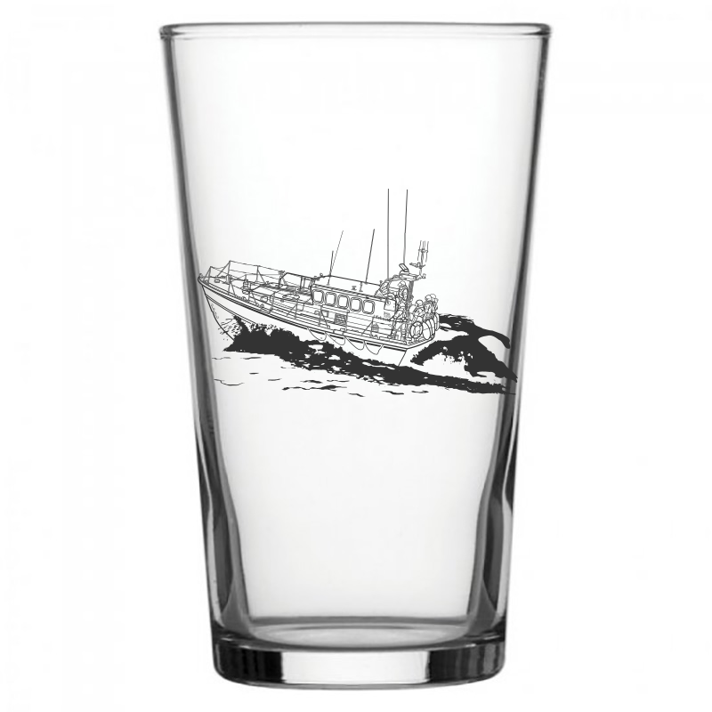 Mersey Class Lifeboat Beer Glass Selection