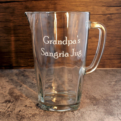 Personalised Glass Pitcher Jug - 1500ml | Giftware Engraved