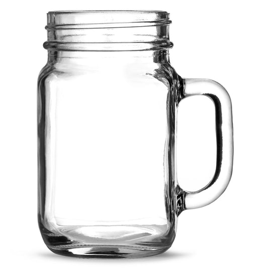 Personalised Mason Drinking Jar Glass - 490ml