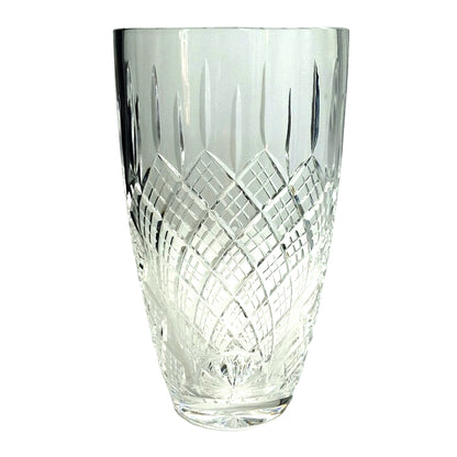 Personalised Solitaire Hand Cut 24% Lead Crystal Glass Trophy Vase