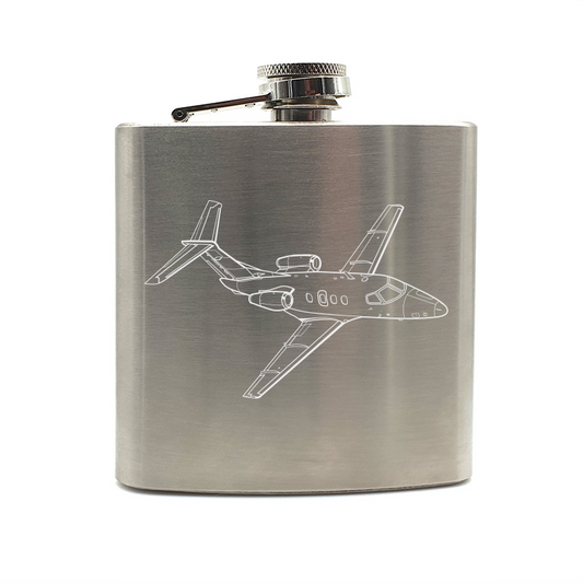 embraer 100 aircraft hip flask – digital engraving mockup / engraving preview