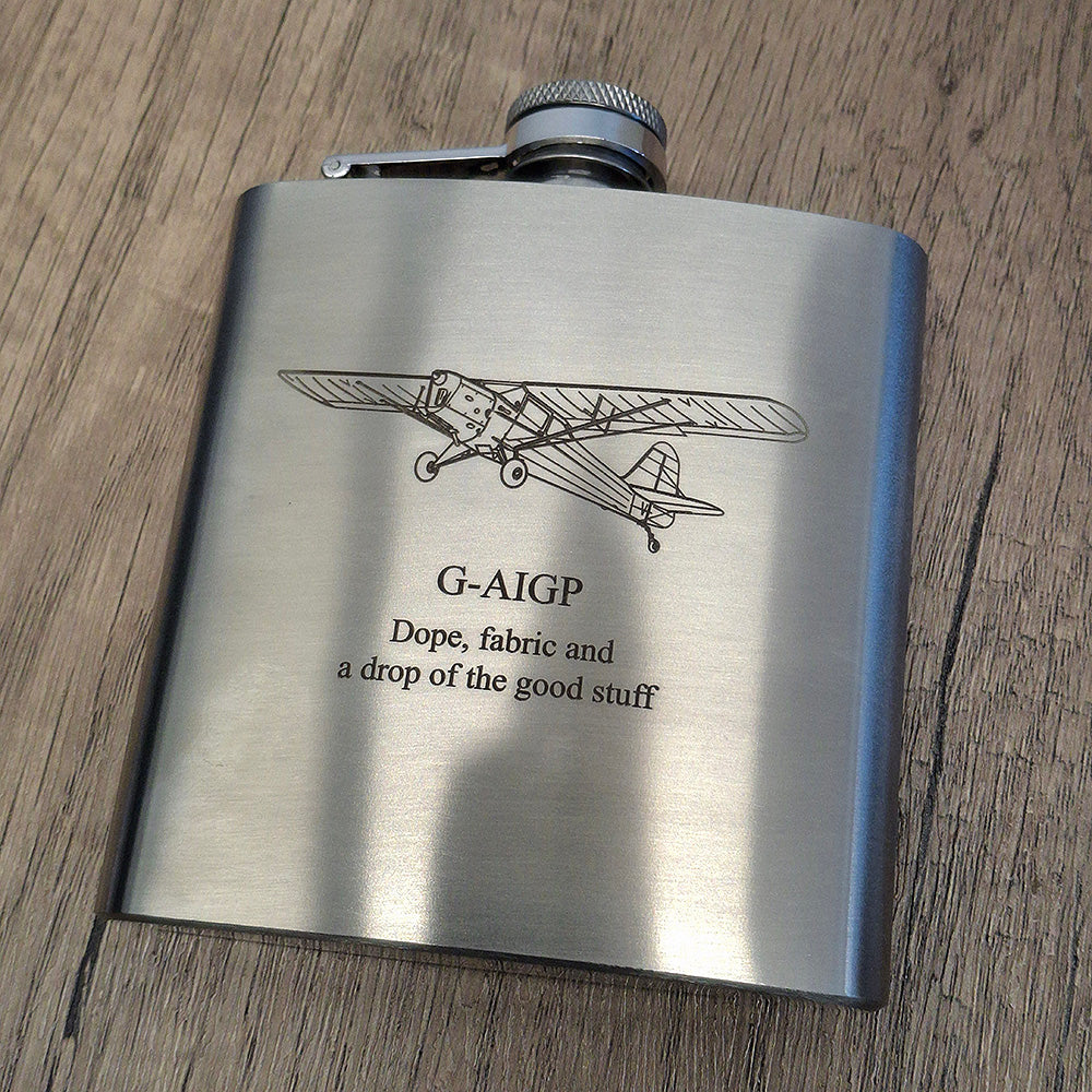 Auster J Series Aircraft Hip Flask
