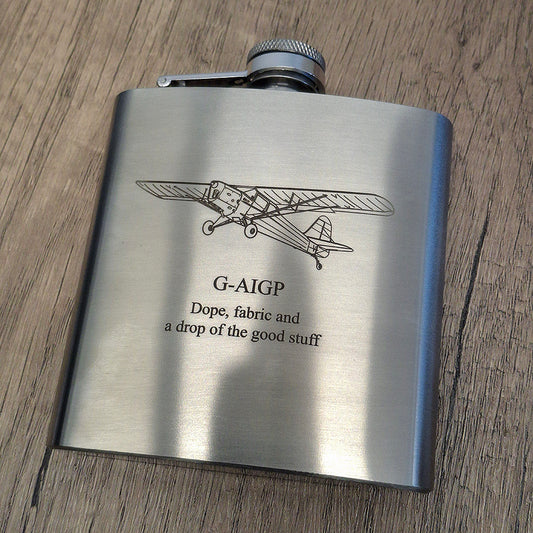 Auster J Series Aircraft Hip Flask