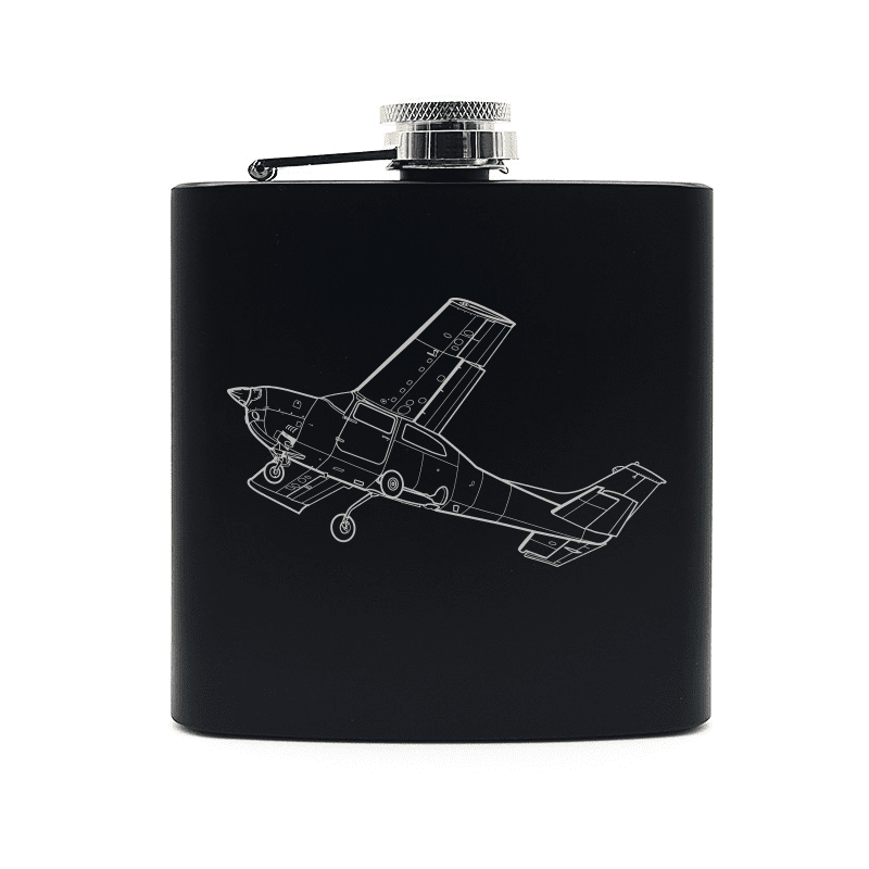 Cessna 210 Centurion Aircraft Steel Hip Flask | Giftware Engraved