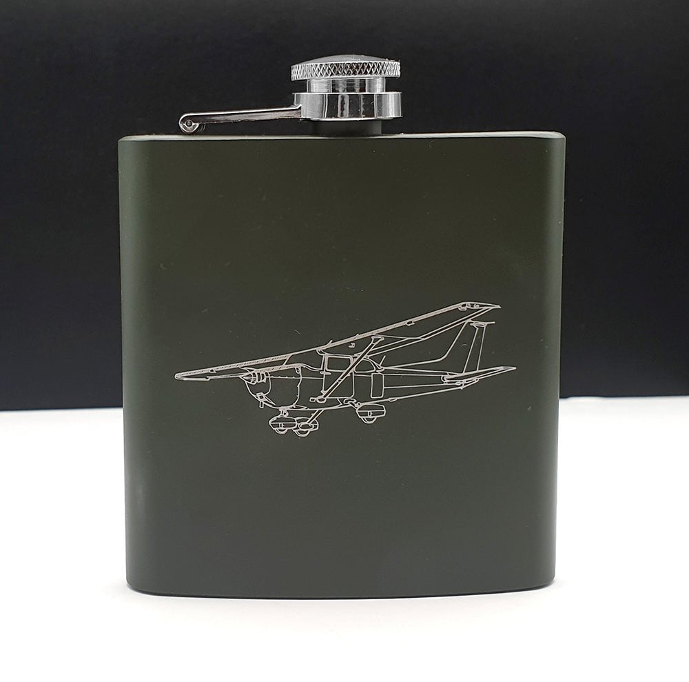 Cessna 172 Aircraft Steel Hip Flask | Giftware Engraved