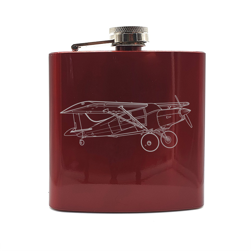 Maule STOL Aircraft Steel Hip Flask