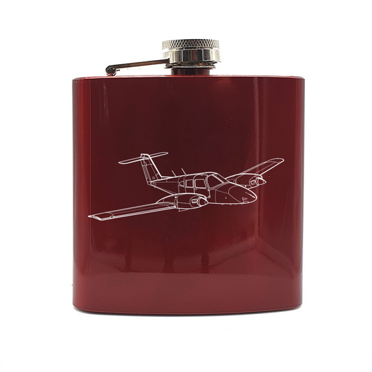 Piper PA44 Seminole Aircraft Steel Hip Flask