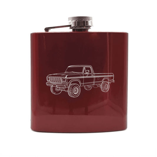 F150 Truck Steel Hip Flask | Giftware Engraved