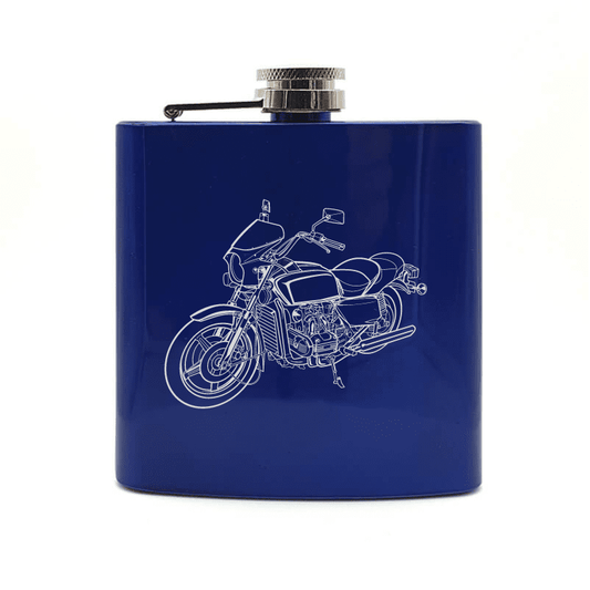 HON Goldwing Motorcycle Steel Hip Flask | Giftware Engraved