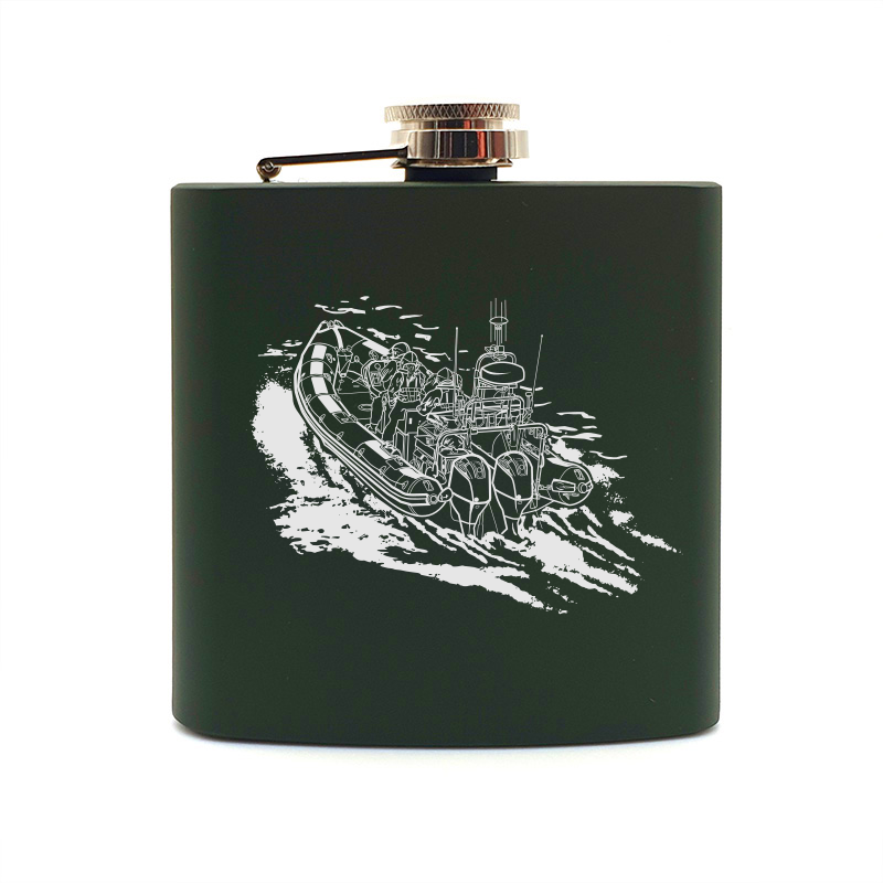 Inshore Lifeboat Steel Hip Flask