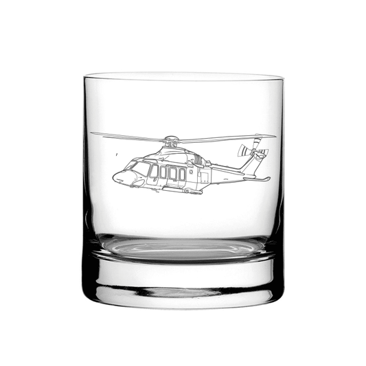 AgustaWestland AW139 Helicopter Tumbler Glass | Giftware Engraved