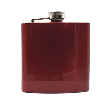 Red 6oz Hip Flask with Artwork