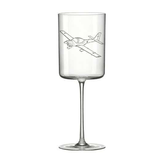 Grob G115 Tutor Aircraft Wine Glass Selection | Giftware Engraved
