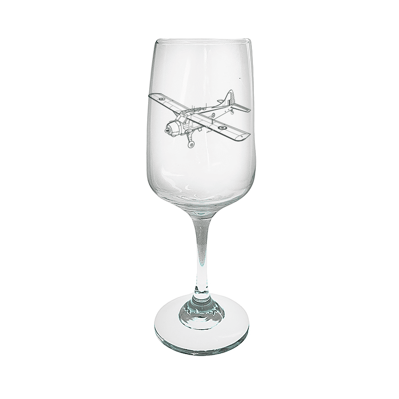 de Havilland Canada Beaver Aircraft Wine Glass Selection | Giftware Engraved