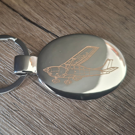 Cessna 206 Aircraft Keyring